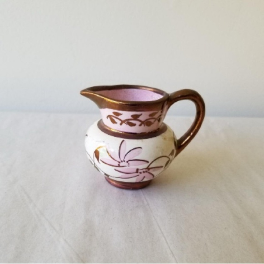vintage Lancaster & Sandland lustreware creamer pitcher